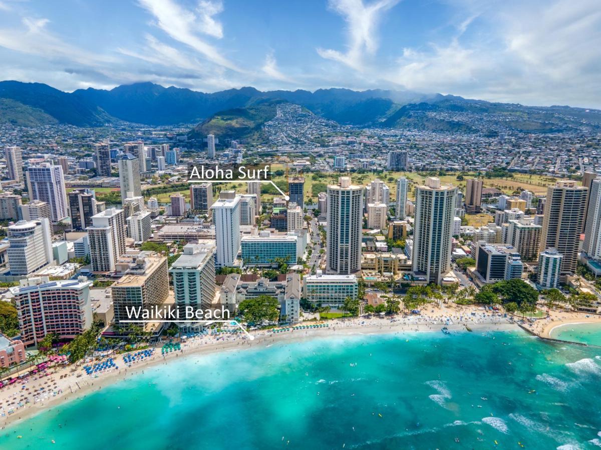 Aloha Vibes Await! Stylish Condo At Aloha Surf - Mountain And City Views Honolulu Extérieur photo